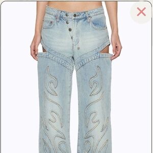 Ksubi Frontier Low Rider Paragon Patch jeans Cowboy Carter